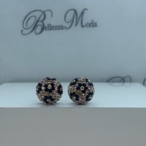 Crystal earrings “Chardonnay leopard”